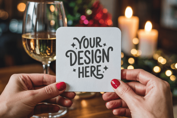 Christmas Coaster Mockup 30: A Festive Showcase