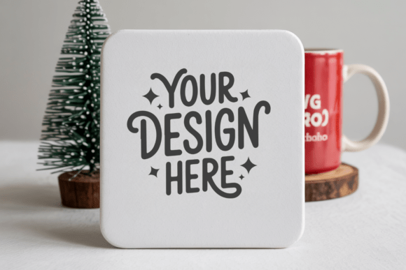 Christmas Coaster Mockup 48: A Strategic Asset for Holiday Design Workflows