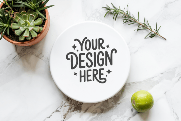 Christmas Coaster Mockup 92: Elevate Your Holiday Designs
