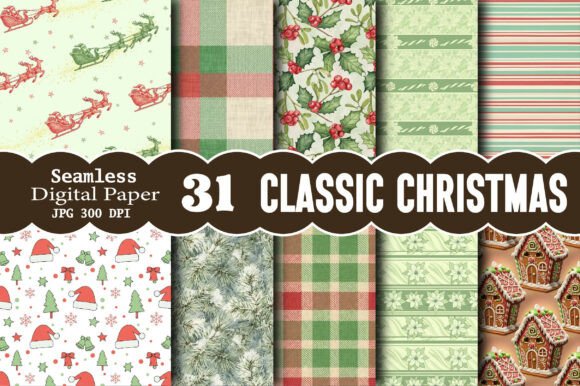 Classic Christmas Seamless Digital Paper: The Ultimate Resource for Festive Creativity