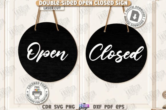 Double-Sided Open Closed Sign Laser Cut: A Smart Solution for Modern Business Signage