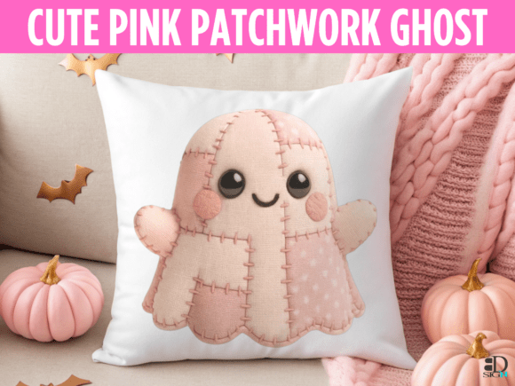 Embracing the Pastel Shift: How the Cute Pink Patchwork Halloween Ghost II Redefines Seasonal Design