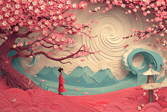 Evaluating Japanese Cherry Blossom Paper Art for Design and Decor
