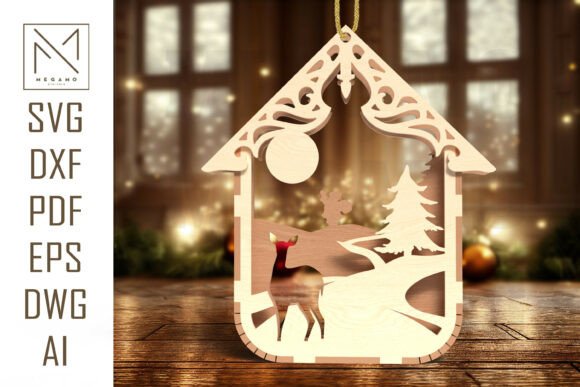 Evaluating the Deer in Snowy Forest Ornament SVG for Winter Crafting