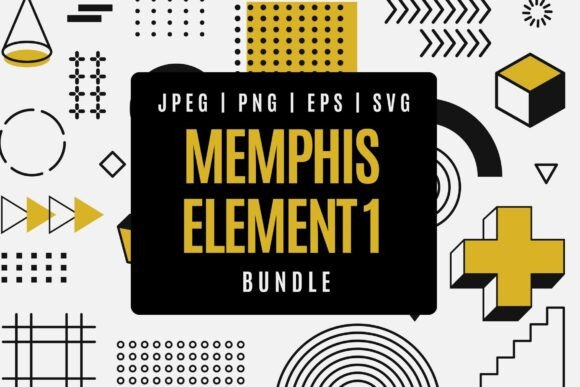 Geometric Memphis Bundle 1: A Practical Guide to Implementing Retro Aesthetics in Modern Workflows
