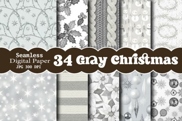 Gray Christmas Digital Paper: Unlocking Versatile Holiday Creativity