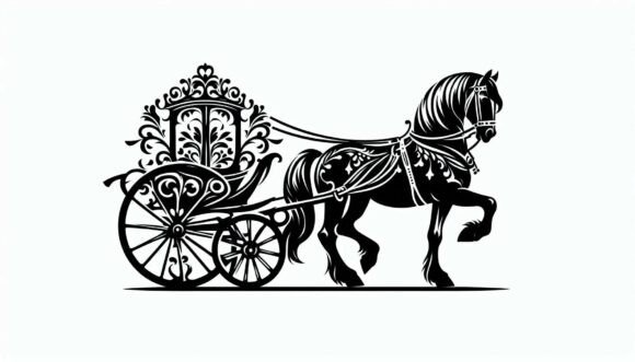 Horse Pulling a Cart: A Strategic Asset for Visual Storytelling and Brand Positioning