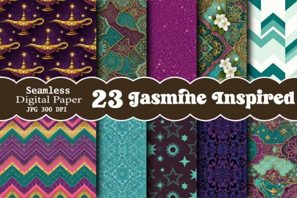 Jasmine Inspired Digital Papers: Elevating Your Creative Projects