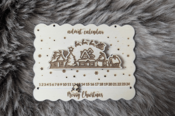 Laser Cut Layered Advent Calendar Countdown: A Hands-On Holiday Tradition