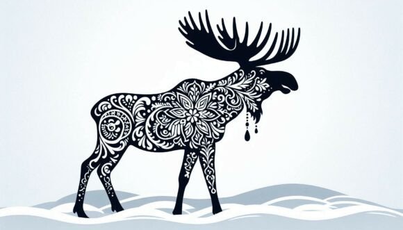 Moose in the Snow: A Strategic Asset for Winter Branding and Design
