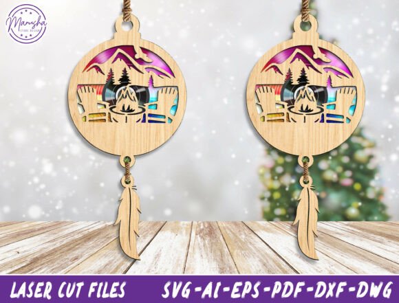 Mountain Campfire Dreamcatcher SVG: Bringing the Outdoors Indoors