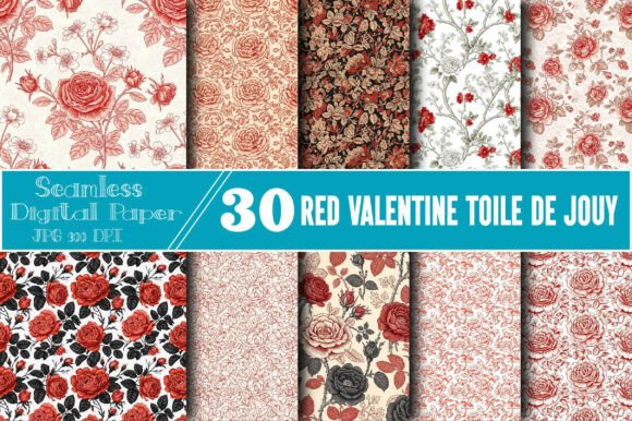 Red Valentine Toile De Jouy Pattern: A Guide to Choosing the Right Digital Design
