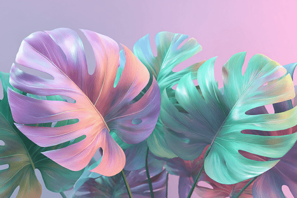 The Rise of Pastel Tropical Monstera Leaf Art in Modern Design