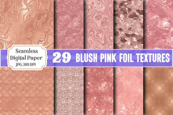Unlocking Creative Potential with Blush Pink Foil Textures Digital Pattern